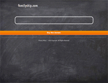 Tablet Screenshot of familyship.com